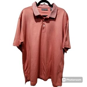 XL Peach Polo Men's Short Sleeve Shirt Golf Work Office